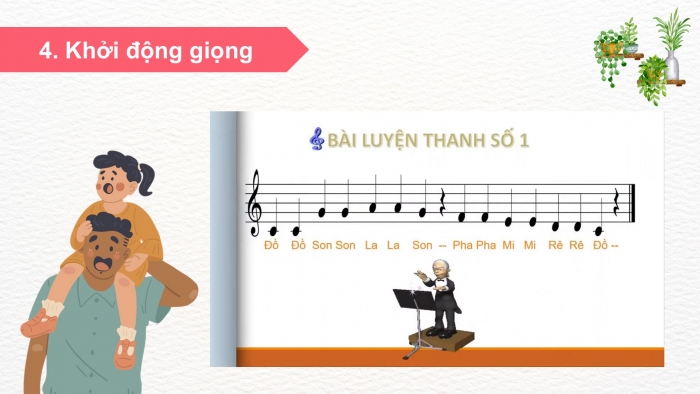 Giáo án điện tử Âm nhạc 5 cánh diều Tiết 23: Hát Cho con