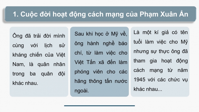 Giáo án điện tử Ngữ văn 9 kết nối Bài 6: Phạm Xuân Ẩn – tên người như cuộc đời (trích, Nguyễn Thị Ngọc Hải)