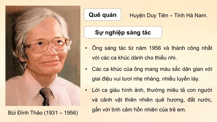 Giáo án điện tử Âm nhạc 5 kết nối Tiết 20: Thường thức âm nhạc Nhạc sĩ Bùi Đình Thảo và bài hát Sách bút thân yêu ơi!, Ôn đọc nhạc Bài số 3