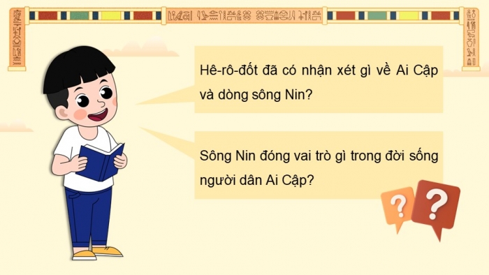 Giáo án điện tử Lịch sử và Địa lí 5 kết nối Bài 24: Văn minh Ai Cập