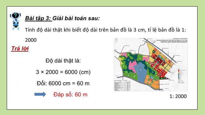 Giáo án PPT dạy thêm Toán 5 Kết nối bài 37: Tỉ lệ bản đồ và ứng dụng