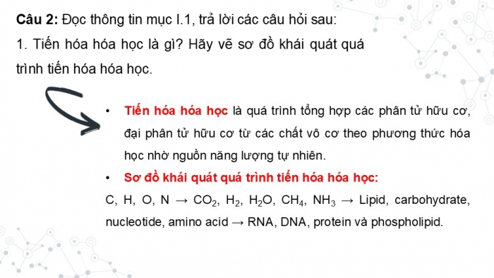 Giáo án điện tử KHTN 9 kết nối - Phân môn Sinh học Bài 51: Sự phát sinh và phát triển sự sống trên Trái Đất