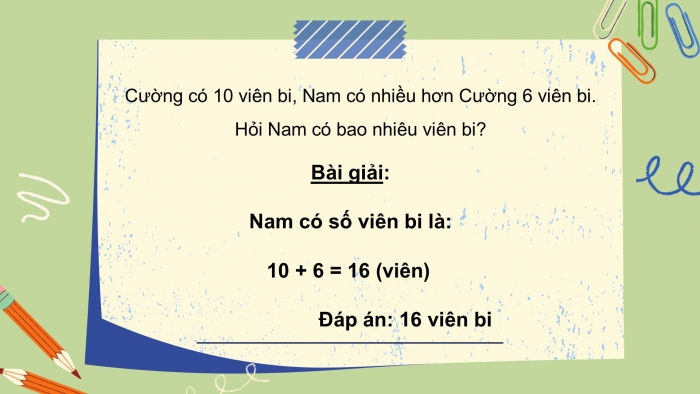 Giáo án PPT Toán 2 cánh diều bài Bài toán liên quan đến phép cộng, phép trừ (tiếp theo)