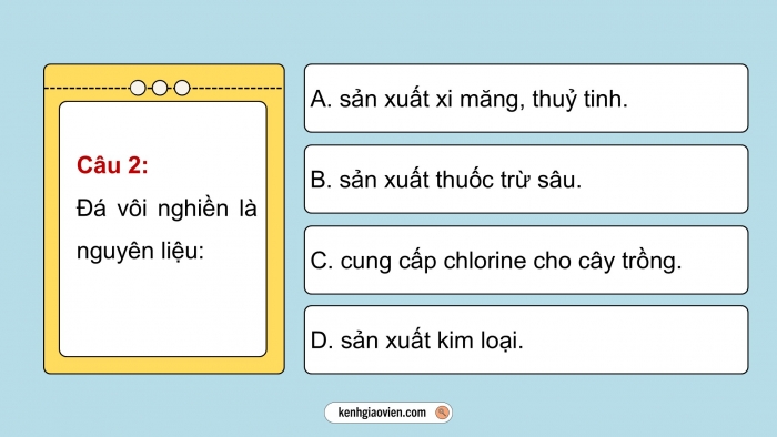 Giáo án điện tử KHTN 9 chân trời - Phân môn Hoá học Bài Ôn tập chủ đề 10