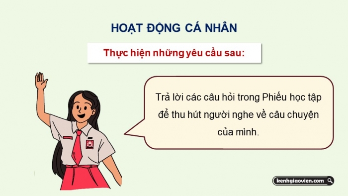 Giáo án điện tử Ngữ văn 9 chân trời Bài 7: Kể một câu chuyện tưởng tượng