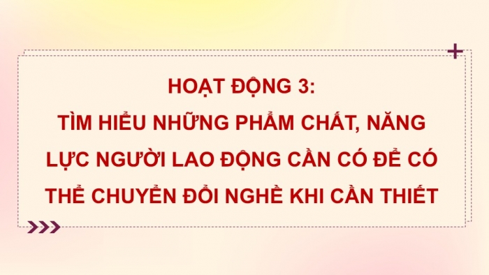 Giáo án điện tử Hoạt động trải nghiệm 12 kết nối Chủ đề 9 Tuần 2