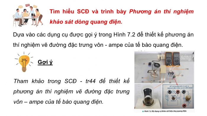 Giáo án điện tử chuyên đề Vật lí 12 chân trời Bài 7: Hiệu ứng quang điện và năng lượng của photon