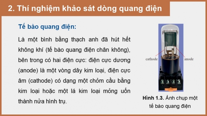 Giáo án điện tử chuyên đề Vật lí 12 cánh diều Bài 1: Năng lượng photon và hiệu ứng quang điện