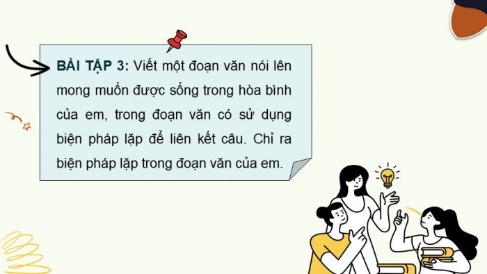 Giáo án điện tử Tiếng Việt 5 cánh diều Bài 16: Luyện tập liên kết câu bằng cách lặp từ ngữ