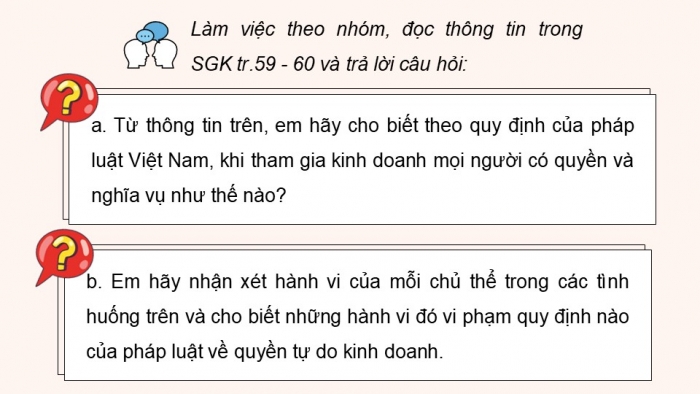 Giáo án điện tử Công dân 9 cánh diều Bài 10: Quyền tự do kinh doanh và nghĩa vụ nộp thuế