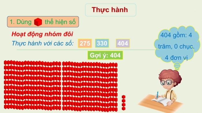 Giáo án PPT Toán 2 chân trời bài Các số có ba chữ số