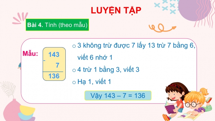 Giáo án PPT Toán 2 cánh diều bài Phép trừ (có nhớ) trong phạm vi 1000