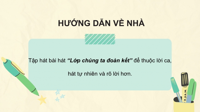 Giáo án PPT Âm nhạc 2 cánh diều Tiết 9: Hát Lớp chúng ta đoàn kết