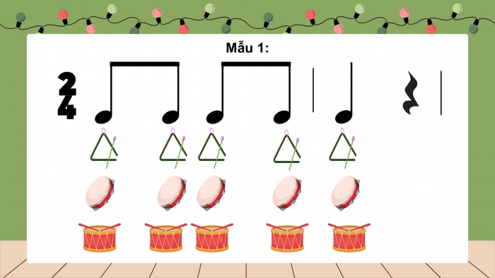 Giáo án PPT Âm nhạc 2 chân trời Tiết 3: Đọc tiết tấu, thực hành đệm cho bài hát Em học nhạc