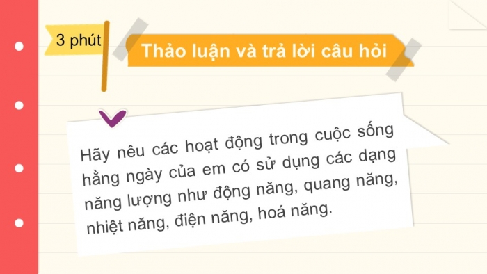 Giáo án PPT KHTN 6 chân trời Bài 41: Năng lượng