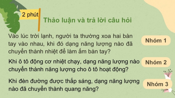 Giáo án PPT KHTN 6 chân trời Bài 42: Bảo toàn năng lượng và sử dụng năng lượng