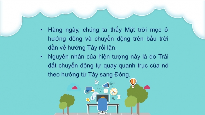 Giáo án PPT KHTN 6 chân trời Bài 43: Chuyển động nhìn thấy của Mặt Trời