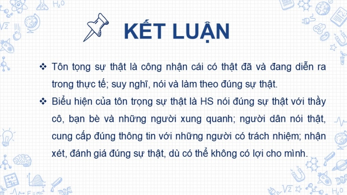 Giáo án PPT Công dân 6 cánh diều Bài 4: Tôn trọng sự thật