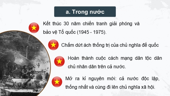 Giáo án điện tử Lịch sử 9 cánh diều Bài 14: Việt Nam từ năm 1954 đến năm 1975 (P6)