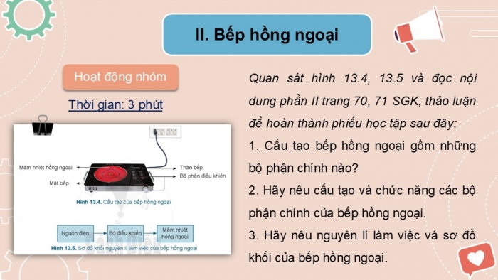 Giáo án PPT Công nghệ 6 cánh diều Bài 13: Nồi cơm điện và bếp hồng ngoại