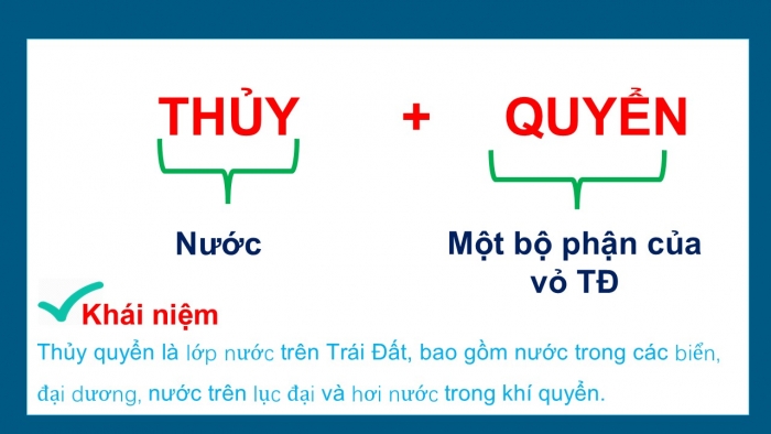 Giáo án PPT Địa lí 6 kết nối Bài 19: Thuỷ quyển và vòng tuần hoàn lớn của nước