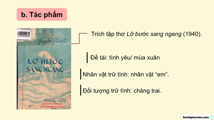 Giáo án điện tử Ngữ văn 9 kết nối Bài 7: Mưa xuân (Nguyễn Bính)