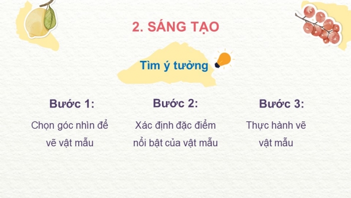 Giáo án PPT Mĩ thuật 6 cánh diều Bài 8: Vẽ mẫu có dạng khối cầu