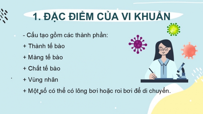 Giáo án PPT KHTN 6 chân trời Bài 25: Vi khuẩn