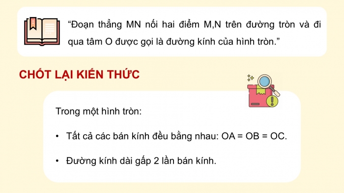 Giáo án điện tử Toán 5 cánh diều Bài 54: Hình tròn. Đường tròn