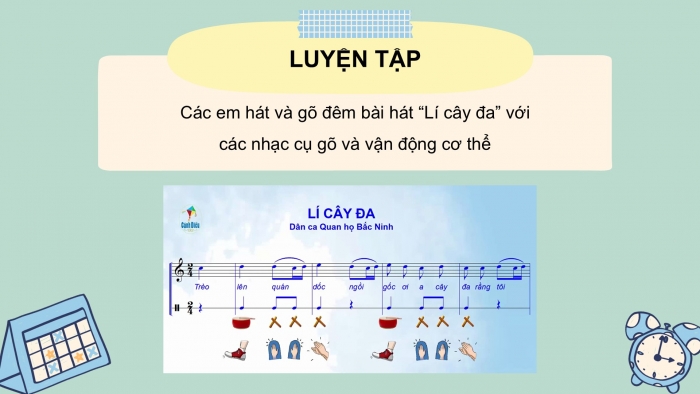 Giáo án PPT Âm nhạc 6 cánh diều Tiết 1: Hát bài Lí cây đa, Kí hiệu 7 bậc âm cơ bản bằng hệ thống chữ cái Latin, Trải nghiệm và khám phá