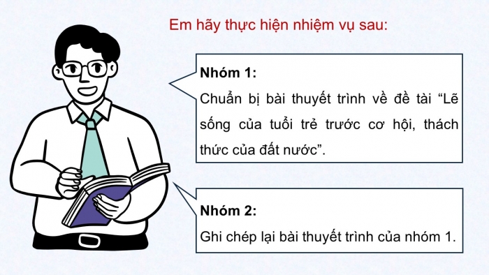 Giáo án điện tử Ngữ văn 12 chân trời Bài 6: Trao đổi về một vấn đề liên quan đến cơ hội và thách thức đối với đất nước