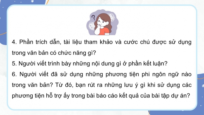 Giáo án điện tử Ngữ văn 12 chân trời Bài 7: Viết báo cáo kết quả của bài tập dự án về một vấn đề xã hội