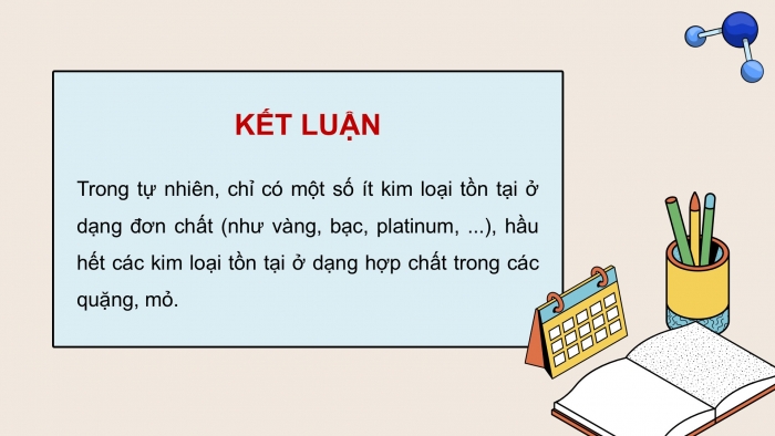 Giáo án điện tử Hoá học 12 chân trời Bài 15: Các phương pháp tách kim loại