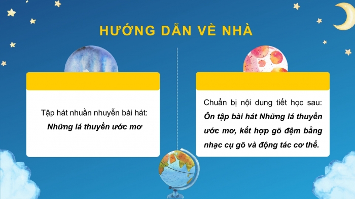 Giáo án PPT Âm nhạc 6 cánh diều Tiết 1: Hát bài Những lá thuyền ước mơ, Trải nghiệm và khám phá