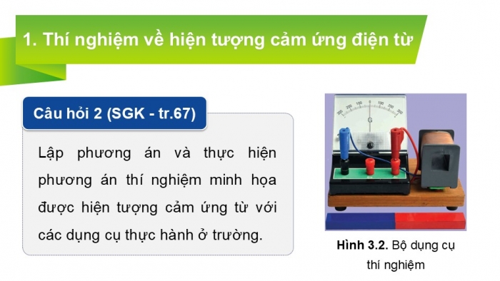 Giáo án điện tử Vật lí 12 cánh diều Bài 3: Cảm ứng điện từ