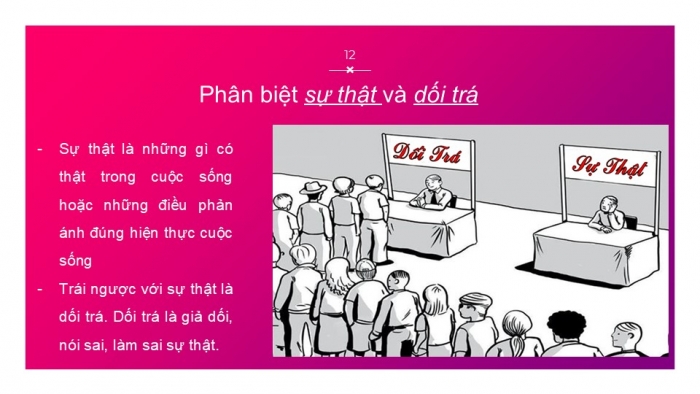 Giáo án PPT Công dân 6 kết nối Bài 4: Tôn trọng sự thật