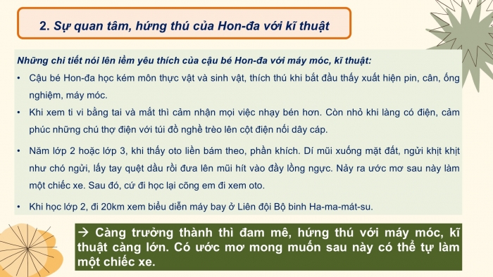 Giáo án PPT Ngữ văn 6 cánh diều Bài 3: Thời thơ ấu của Hon-đa