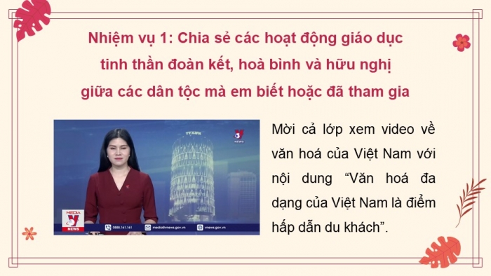 Giáo án điện tử Hoạt động trải nghiệm 12 chân trời bản 2 Chủ đề 5: Phát triển cộng đồng đoàn kết và bền vững (P1)