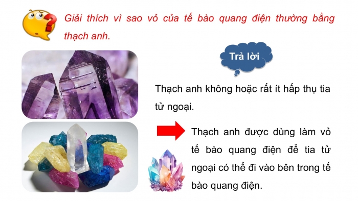 Giáo án điện tử chuyên đề Vật lí 12 chân trời Bài 7: Hiệu ứng quang điện và năng lượng của photon