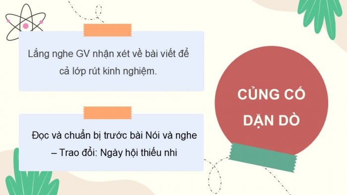 Giáo án điện tử Tiếng Việt 5 cánh diều Bài 18: Trả bài viết báo cáo công việc