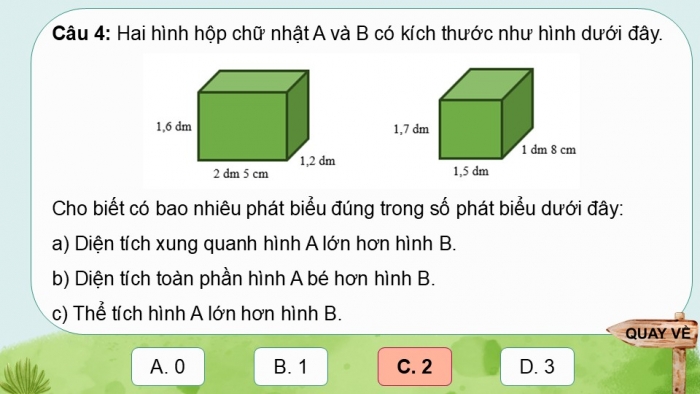 Giáo án điện tử Toán 5 chân trời Bài 75: Em làm được những gì?