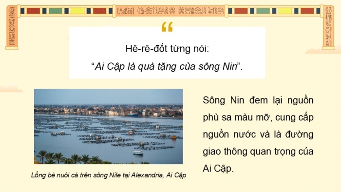 Giáo án điện tử Lịch sử và Địa lí 5 kết nối Bài 24: Văn minh Ai Cập