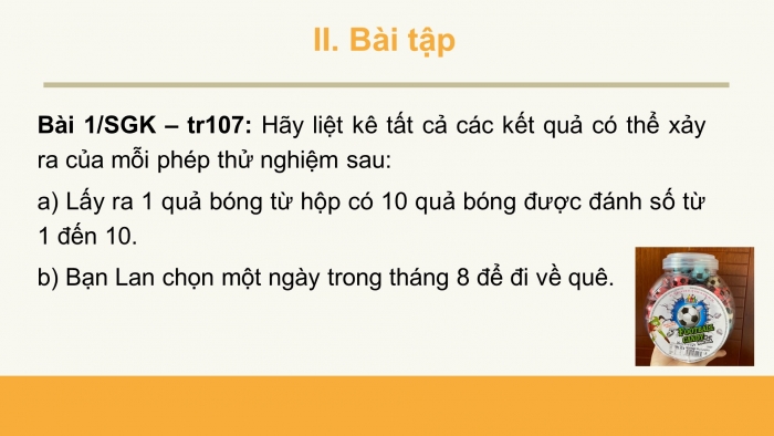 Giáo án PPT Toán 6 chân trời Bài tập cuối chương 9