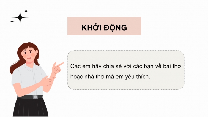 Giáo án điện tử Ngữ văn 9 kết nối Bài 7: Viết đoạn văn ghi lại cảm nghĩ về một bài thơ tám chữ