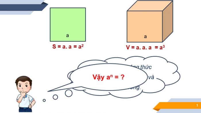 Giáo án PPT Toán 6 chân trời Bài 4: Luỹ thừa với số mũ tự nhiên