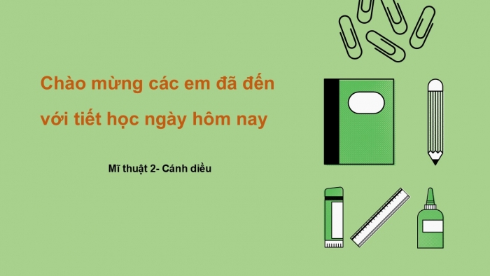 Giáo án PPT Mĩ thuật 2 cánh diều Bài 9: Cùng nhau ôn tập học kì 1