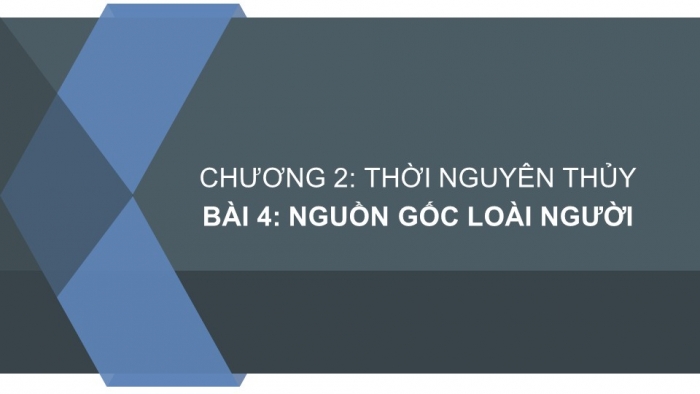 Giáo án PPT Lịch sử 6 kết nối Bài 4: Nguồn gốc loài người