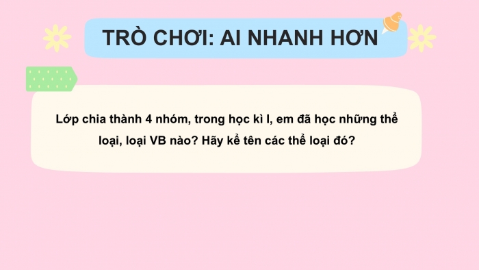 Giáo án PPT Ngữ văn 6 cánh diều Ôn tập và tự đánh giá cuối học kì I