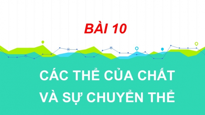 Giáo án PPT KHTN 6 kết nối Bài 10: Các thể của chất và sự chuyển thể