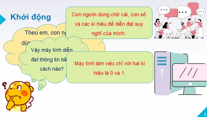 Giáo án PPT Tin học 6 kết nối Bài 3: Thông tin trong máy tính